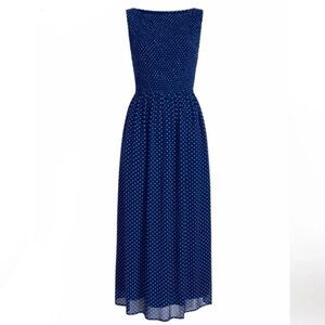Hill House Cosima Nap Navy Blue Polka Dot Dress